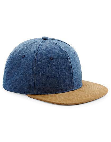 Epic Label Casquettes Beechfield B668 Casquette Snapback Avec Visière En Imitation Daim