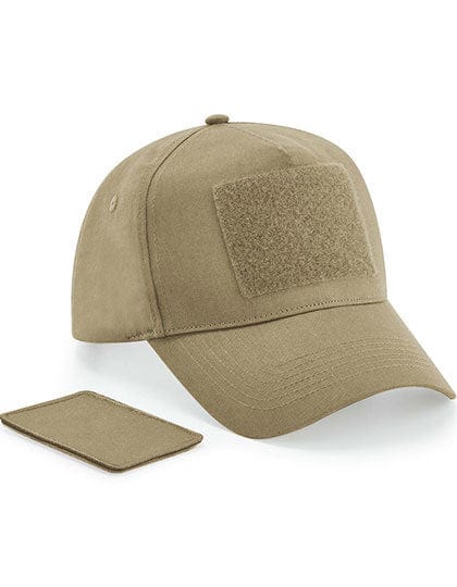 Epic Label Casquettes Beechfield CB638 Casquette À 5 Panneaux Avec Patch Amovible