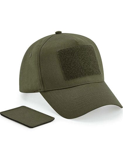 Epic Label Casquettes Beechfield CB638 Casquette À 5 Panneaux Avec Patch Amovible