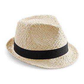 Epic Label Chapeaux Beechfield B720 Chapeau Mou De Festival En Paille Papier