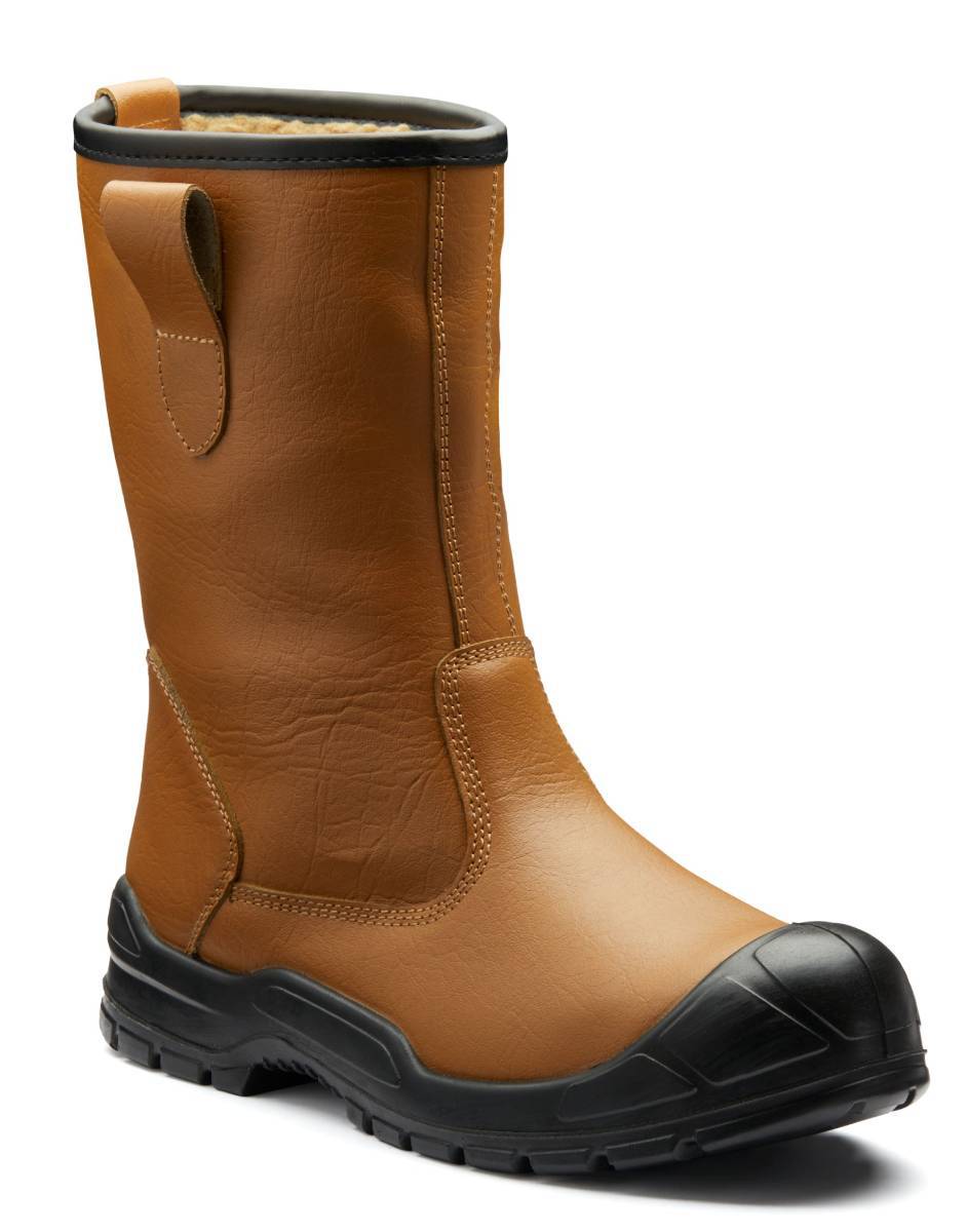 Epic Label Chaussures Bottes de Sécurité en Cuir Dickies Rigger
