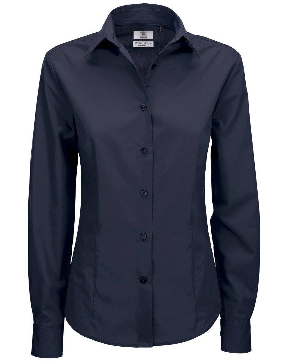 Epic Label Chemise Chemise En Popeline Smart à Manches Longues Pour Femme