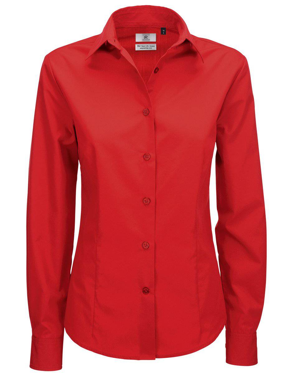 Epic Label Chemise Chemise En Popeline Smart à Manches Longues Pour Femme