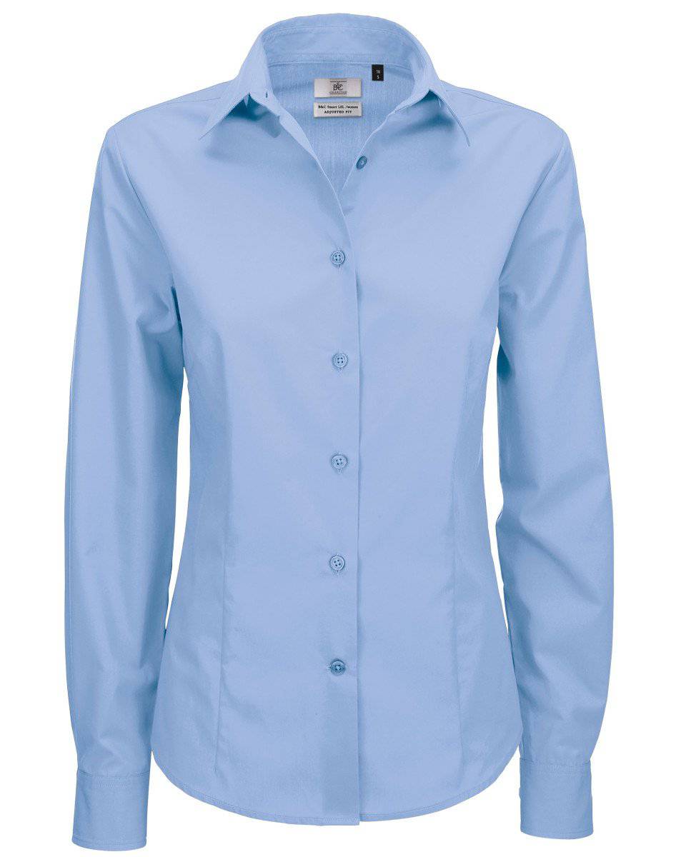 Epic Label Chemise Chemise En Popeline Smart à Manches Longues Pour Femme
