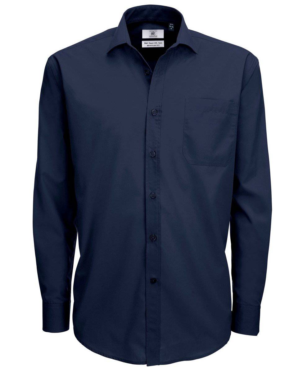 Epic Label Chemise Chemise Smart En Popeline à Manches Longues Pour Homme