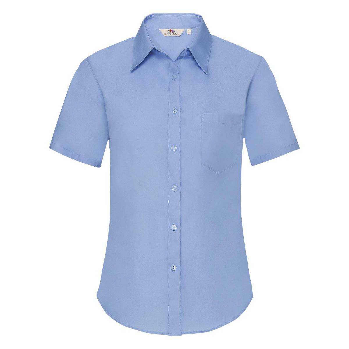 Epic Label Chemise Fruit Of The Loom 650140 Chemise En Popeline À Manches Courtes Femme