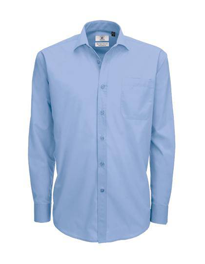 Epic Label Chemises B&C Smp61 Poplin Shirt Smart Long Sleeve / Pour Homme
