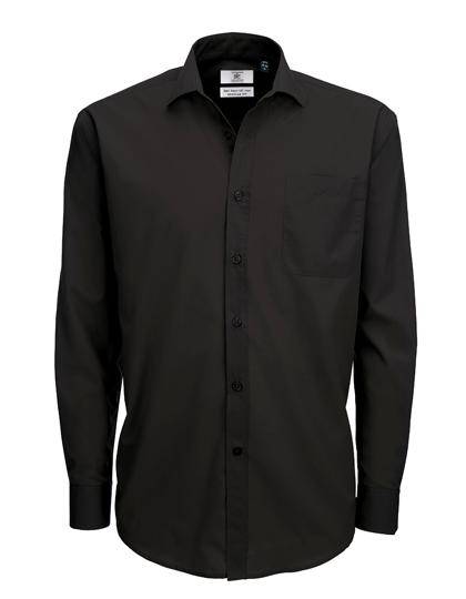 Epic Label Chemises B&C Smp61 Poplin Shirt Smart Long Sleeve / Pour Homme