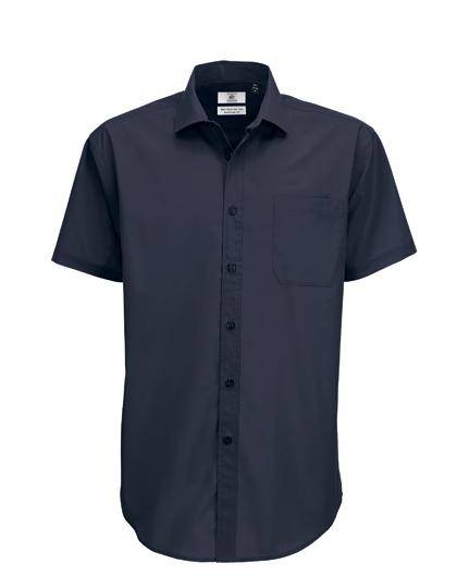 Epic Label Chemises B&C Smp62 Poplin Shirt Smart Short Sleeve / Pour Homme
