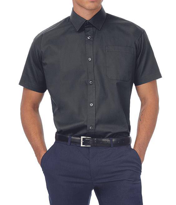 Epic Label Chemises B&C Smt82 Twill Shirt Sharp Short Sleeve / Pour Homme
