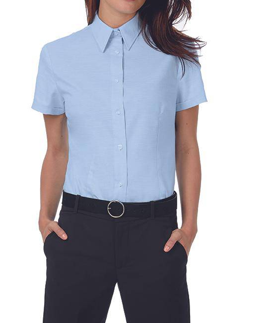 Epic Label Chemises B&C Swo04 Oxford Shirt Short Sleeve / Pour Femme