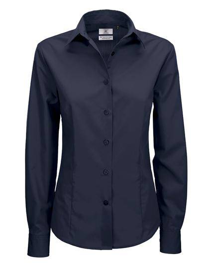 Epic Label Chemises B&C Swp63 Poplin Shirt Smart Long Sleeve / Pour Femme