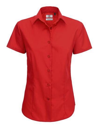 Epic Label Chemises B&C Swp64 Poplin Shirt Smart Short Sleeve / Pour Femme