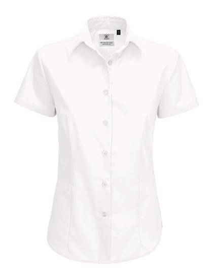 Epic Label Chemises B&C Swp64 Poplin Shirt Smart Short Sleeve / Pour Femme