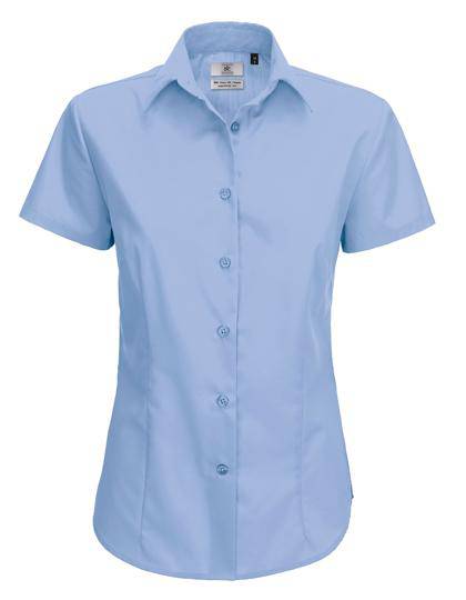 Epic Label Chemises B&C Swp64 Poplin Shirt Smart Short Sleeve / Pour Femme