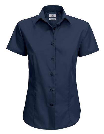 Epic Label Chemises B&C Swp64 Poplin Shirt Smart Short Sleeve / Pour Femme