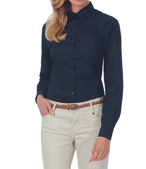 Epic Label Chemises B&C Swt83 Twill Shirt Sharp Long Sleeve / Pour Femme