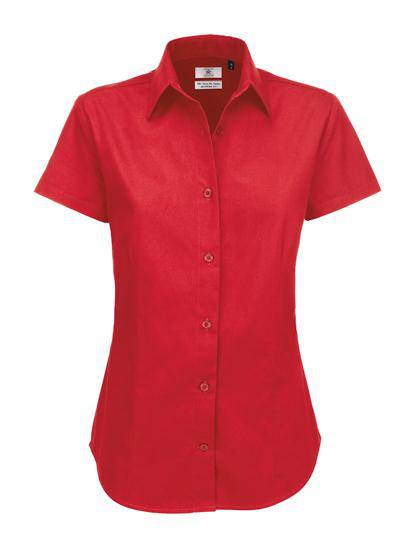 Epic Label Chemises B&C Swt84 Twill Shirt Sharp Short Sleeve / Pour Femme