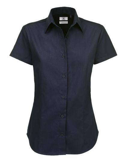 Epic Label Chemises B&C Swt84 Twill Shirt Sharp Short Sleeve / Pour Femme