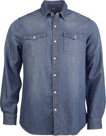 Epic Label Chemises Kariban Chemise En Jean À Manches Longues