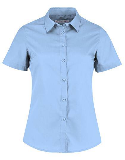 Epic Label Chemises Kustom Kit Kk241 Pour Femmes Tailored Fit Poplin Shirt Short Sleeve