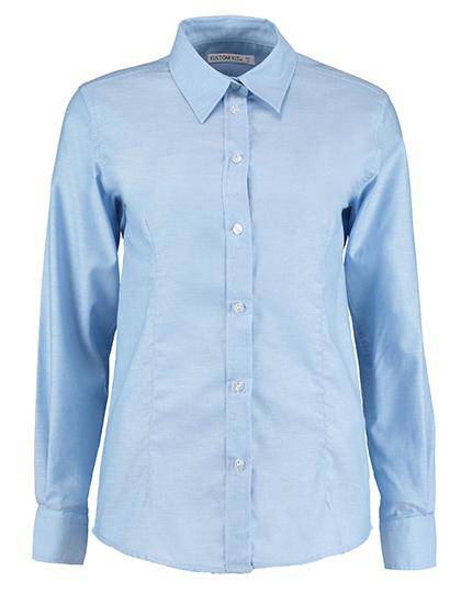 Epic Label Chemises Kustom Kit Kk361 Pour Femmes Tailored Fit Workwear Oxford Shirt Long Sleeve