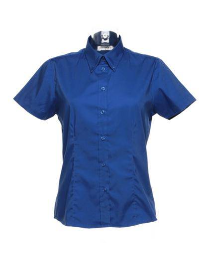 Epic Label Chemises Kustom Kit Kk701 Pour Femmes Tailored Fit Corporate Oxford Shirt Short Sleeve