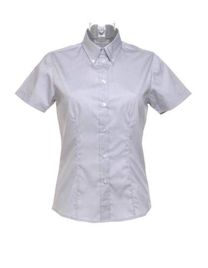 Epic Label Chemises Kustom Kit Kk701 Pour Femmes Tailored Fit Corporate Oxford Shirt Short Sleeve