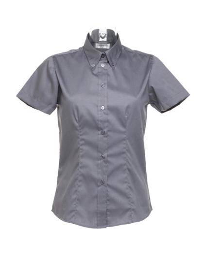Epic Label Chemises Kustom Kit Kk701 Pour Femmes Tailored Fit Corporate Oxford Shirt Short Sleeve