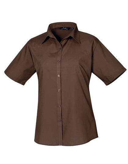 Epic Label Chemises Premier Workwear Pr302 Ladies` Poplin Short Sleeve Blouse