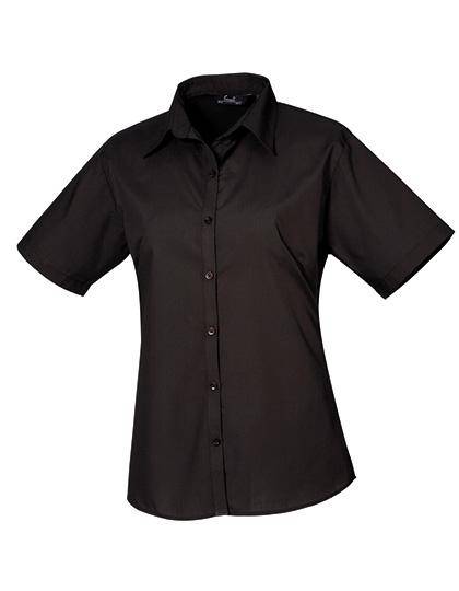 Epic Label Chemises Premier Workwear Pr302 Ladies` Poplin Short Sleeve Blouse
