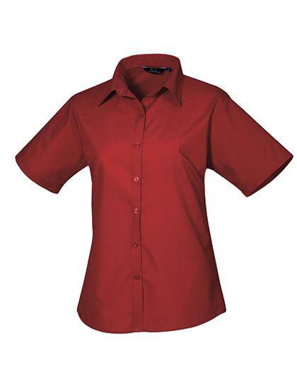 Epic Label Chemises Premier Workwear Pr302 Ladies` Poplin Short Sleeve Blouse