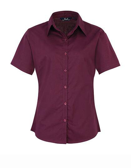 Epic Label Chemises Premier Workwear Pr302 Ladies` Poplin Short Sleeve Blouse