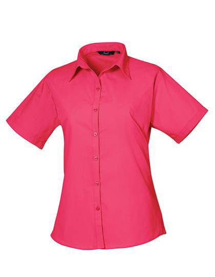 Epic Label Chemises Premier Workwear Pr302 Ladies` Poplin Short Sleeve Blouse