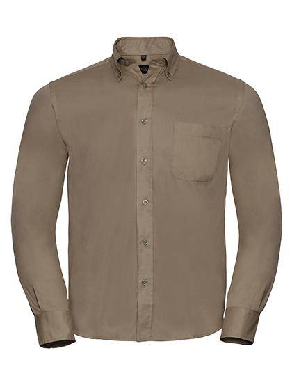 Epic Label Chemises Russell Collection R-916M-0 Chemise Manches Longues Coupe Classique en Coton Sergé Homme