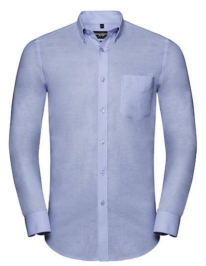 Epic Label Chemises Russell Collection R-928M-0 Long Sleeve Tailored Button-Down Oxford Shirt Pour Homme