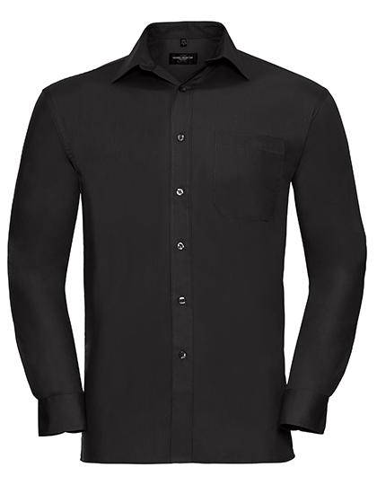 Epic Label Chemises Russell Collection R-936M-0 Chemise en Popeline Coton Classique Manches Longues Homme