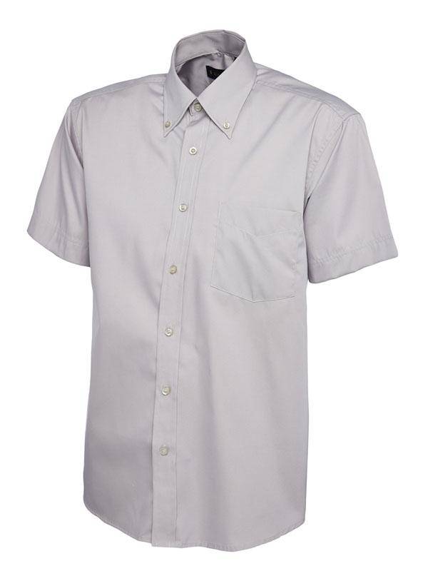 Epic Label Chemises Uneek Clothing UC702 Mens Pinpoint Oxford Half Sleeve Shirt Homme