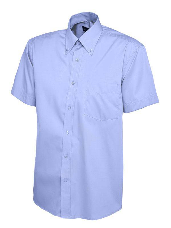 Epic Label Chemises Uneek Clothing UC702 Mens Pinpoint Oxford Half Sleeve Shirt Homme