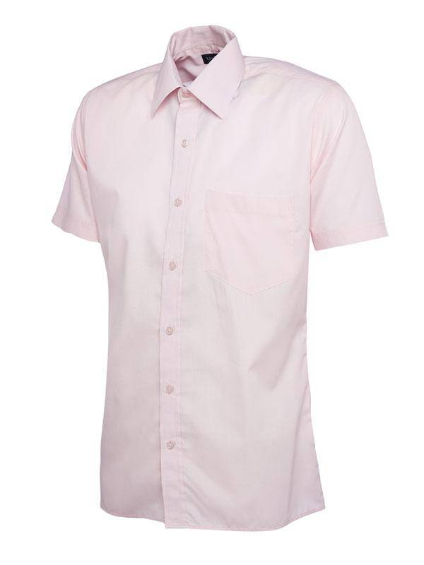 Epic Label Chemises Uneek Clothing UC710 Mens Poplin Half Sleeve Shirt Homme