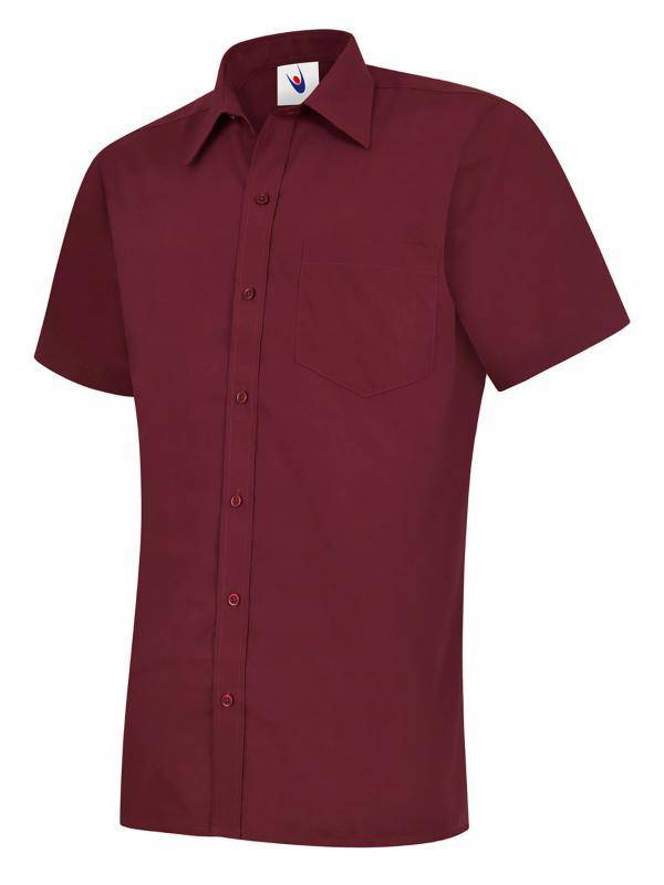 Epic Label Chemises Uneek Clothing UC710 Mens Poplin Half Sleeve Shirt Homme