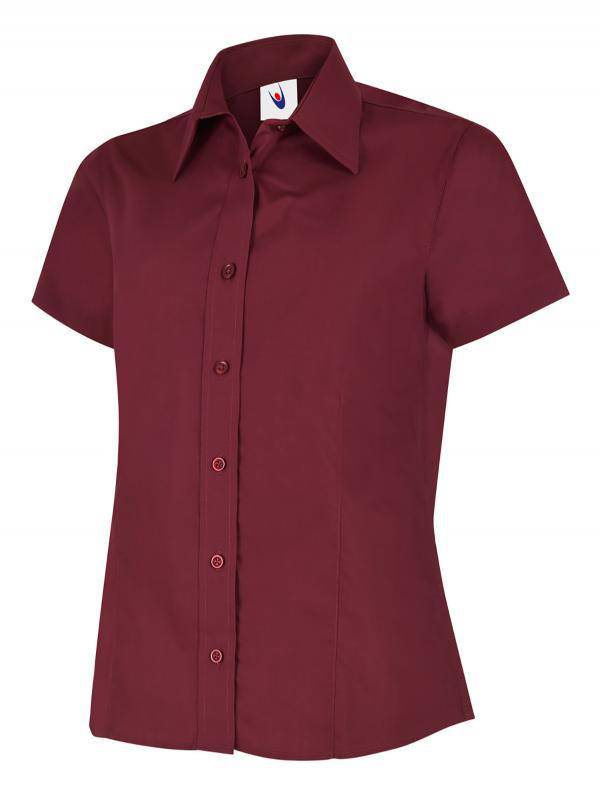 Epic Label Chemises Uneek Clothing UC712 Ladies Poplin Half Sleeve Shirt Femme