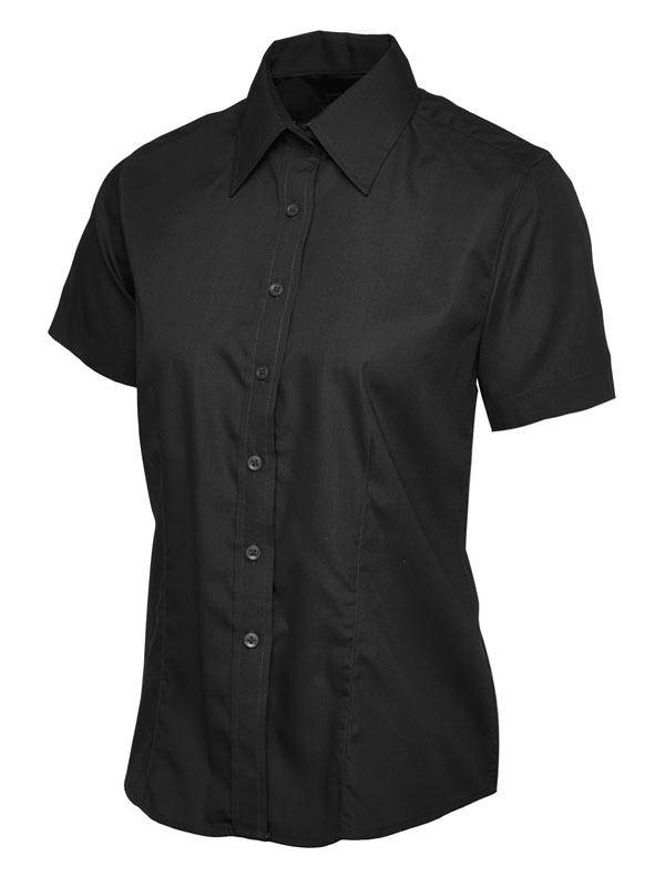 Epic Label Chemises Uneek Clothing UC712 Ladies Poplin Half Sleeve Shirt Femme