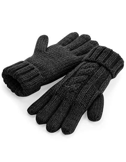 Epic Label Gants Beechfield B497 Gants En Laine Mélangée Torsadée