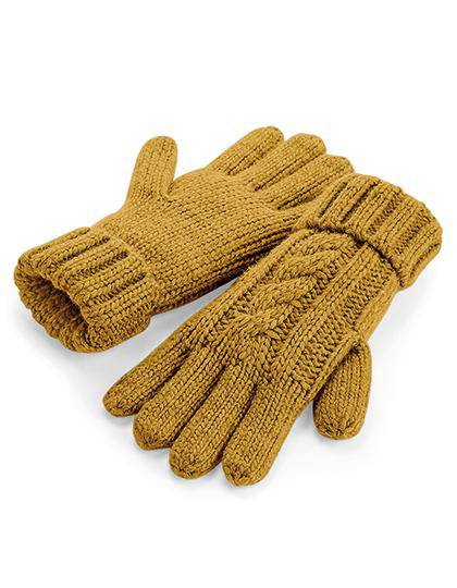 Epic Label Gants Beechfield B497 Gants En Laine Mélangée Torsadée