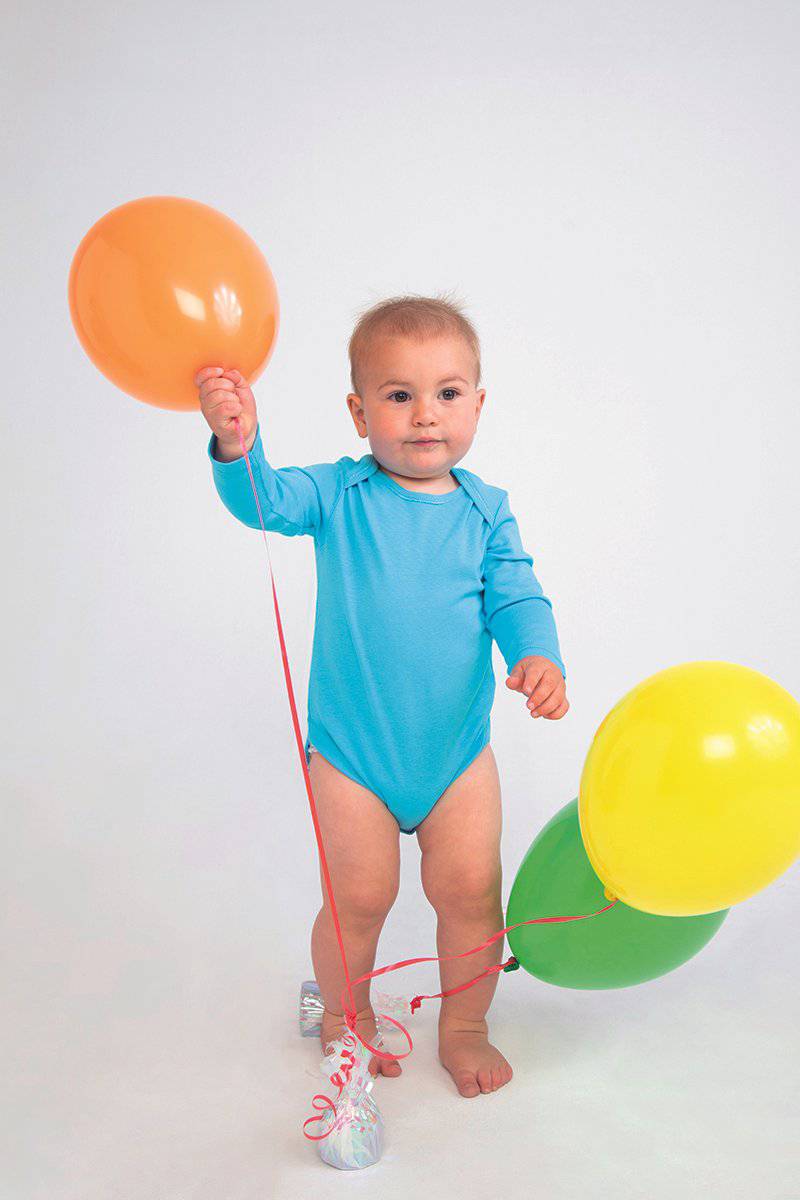 Epic Label Grenouillères bébés Larkwood Lw052 Long Sleeved Baby Bodysuit