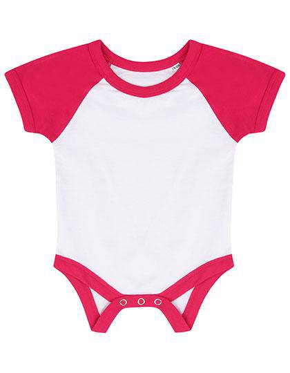Epic Label Grenouillères bébés Larkwood Lw502 Essential Short Sleeved Baseball Bodysuit