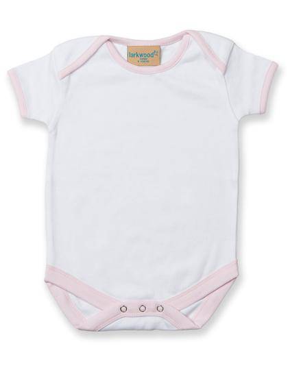 Epic Label Grenouillères bébés Lot de 5 x Larkwood LW051 Contrast Baby Bodysuit