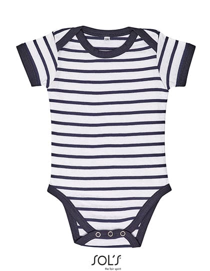 Epic Label Grenouillères bébés Sol´S L01401 Body À Rayures Pour Bébé Miles