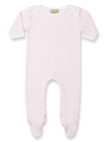Epic Label Grenouillères & pyjamas Lot de 5 x Larkwood LW053 Contrast Long Sleeved Sleepsuit